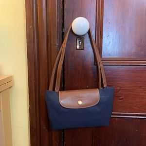 Longchamp La Pliage Tote Large, Navy Blue